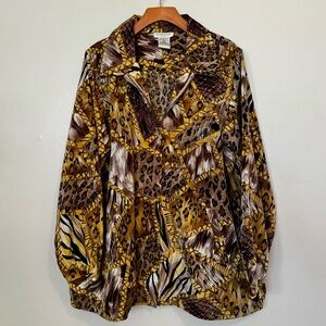 Y2K Leopard Print Women's Jacket